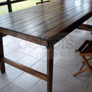 mesa rebatible en madera de timbo